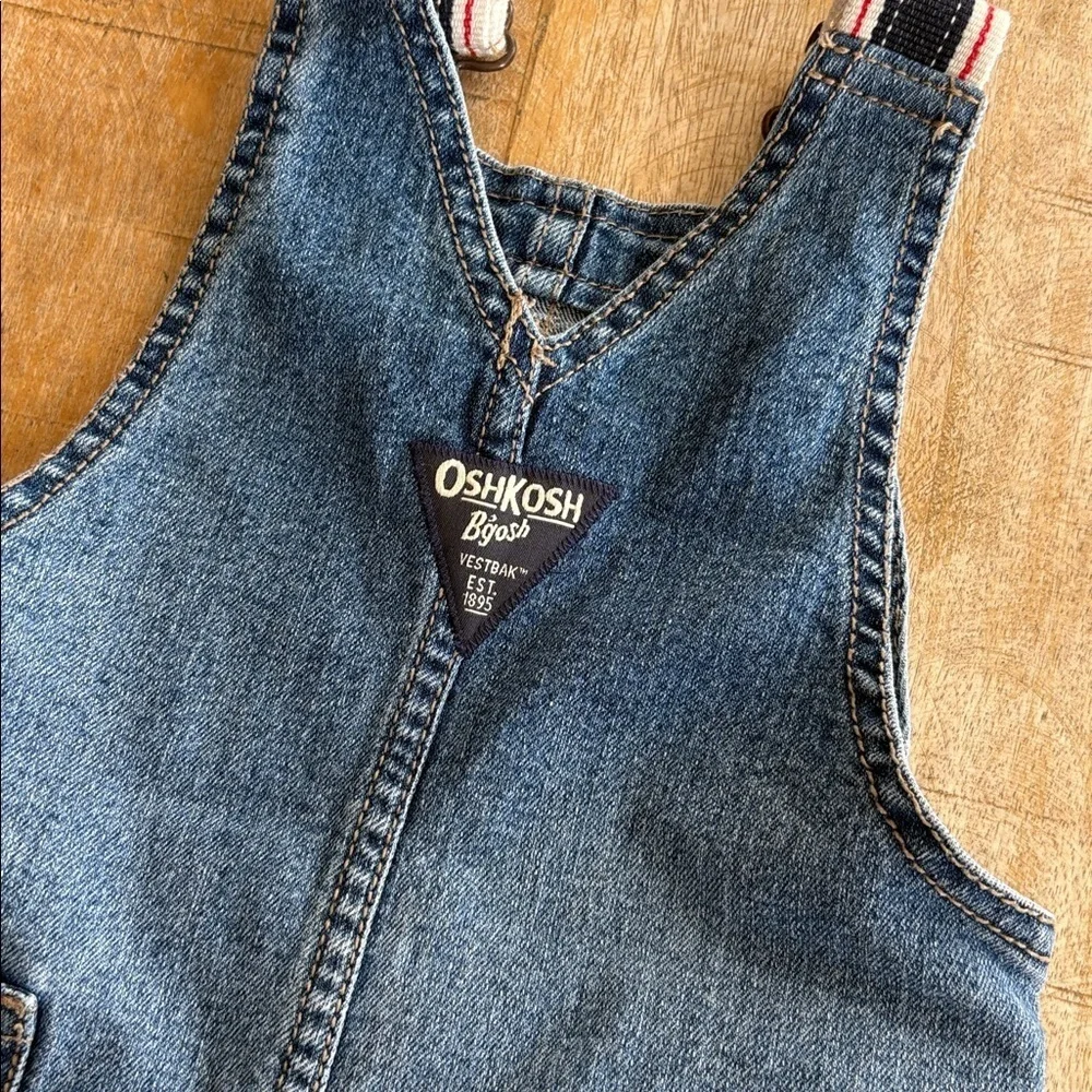 Oshkosh baby boy denim overalls 12m